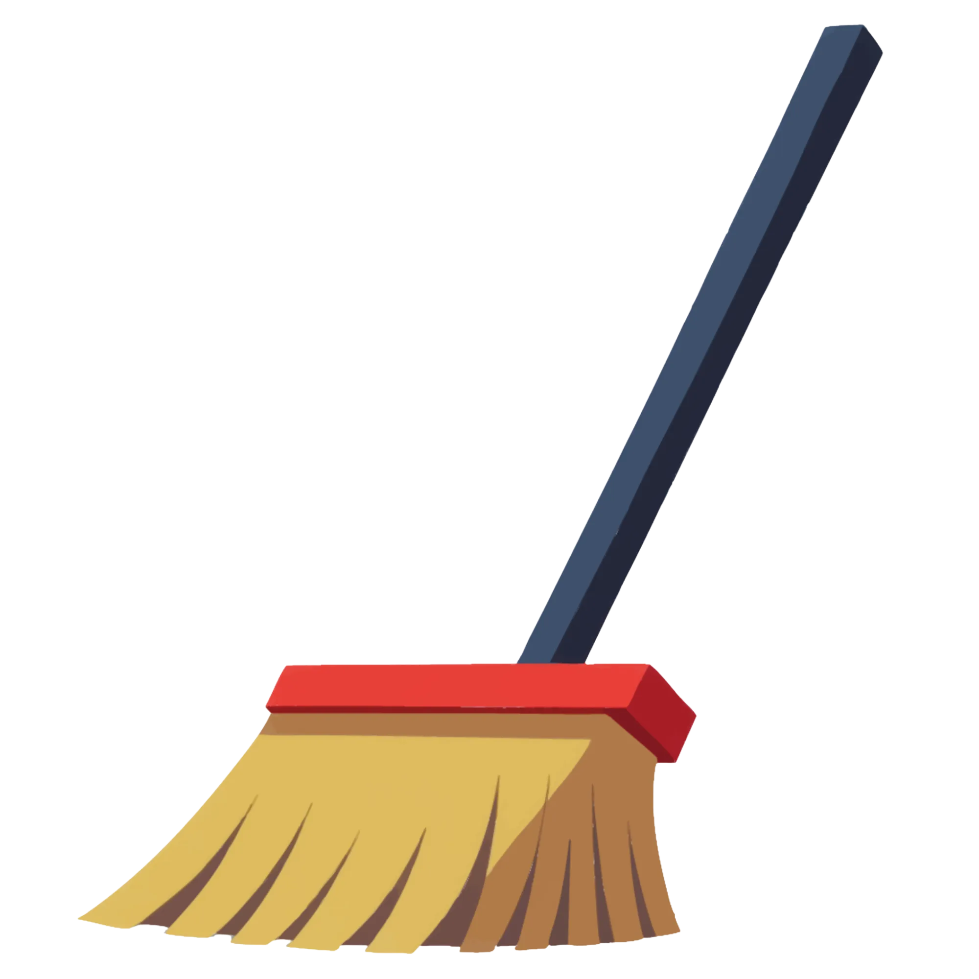 Bezem — huishoudelijk voorwerp illustratie