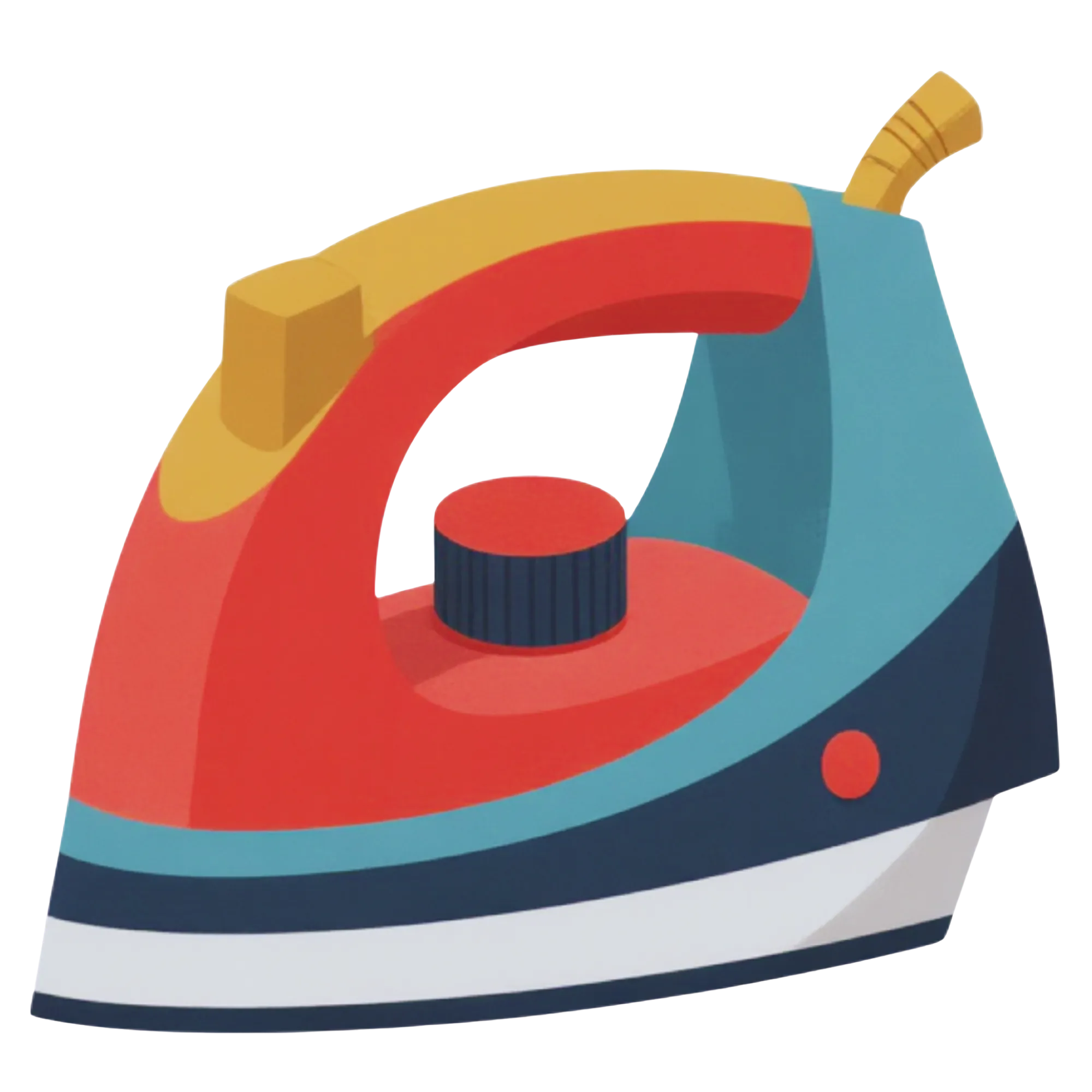 Strijkijzer — huishoudelijk voorwerp illustratie