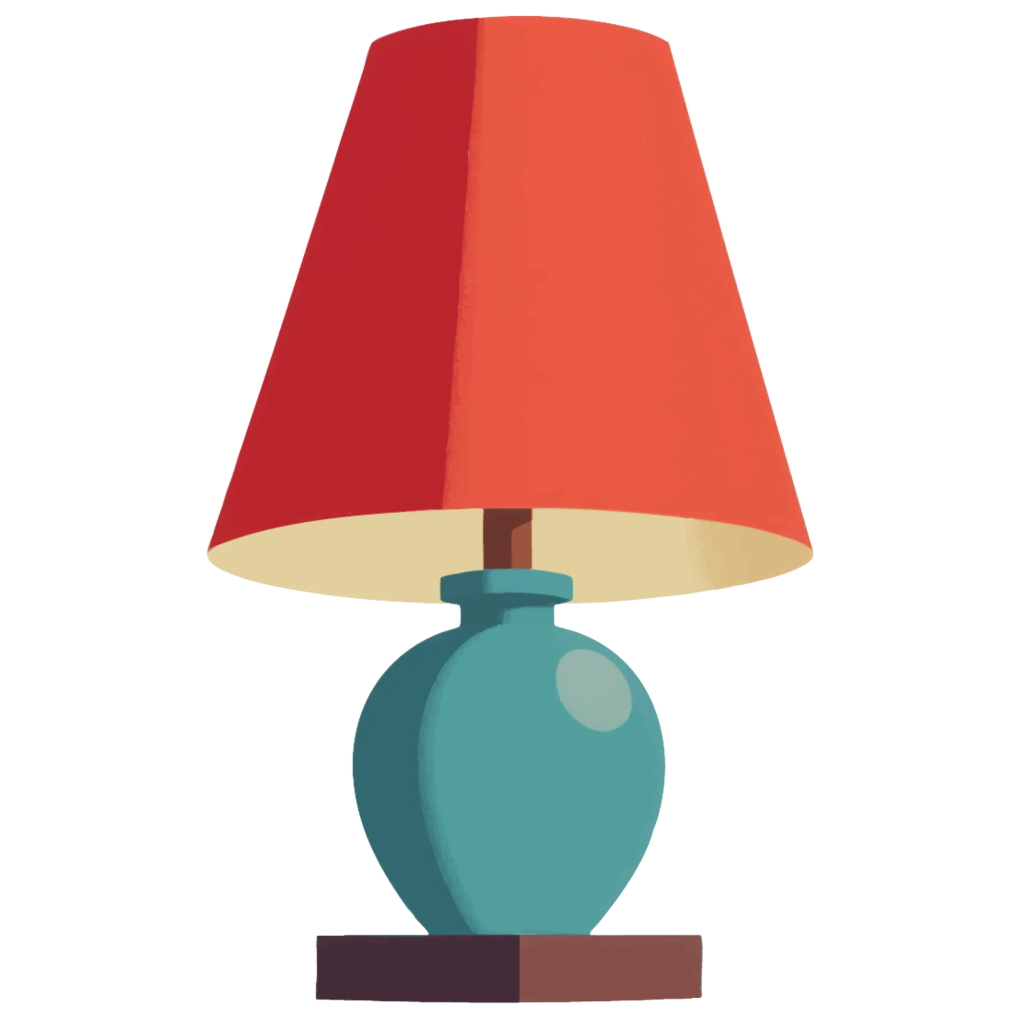 Lamp — huishoudelijk voorwerp illustratie