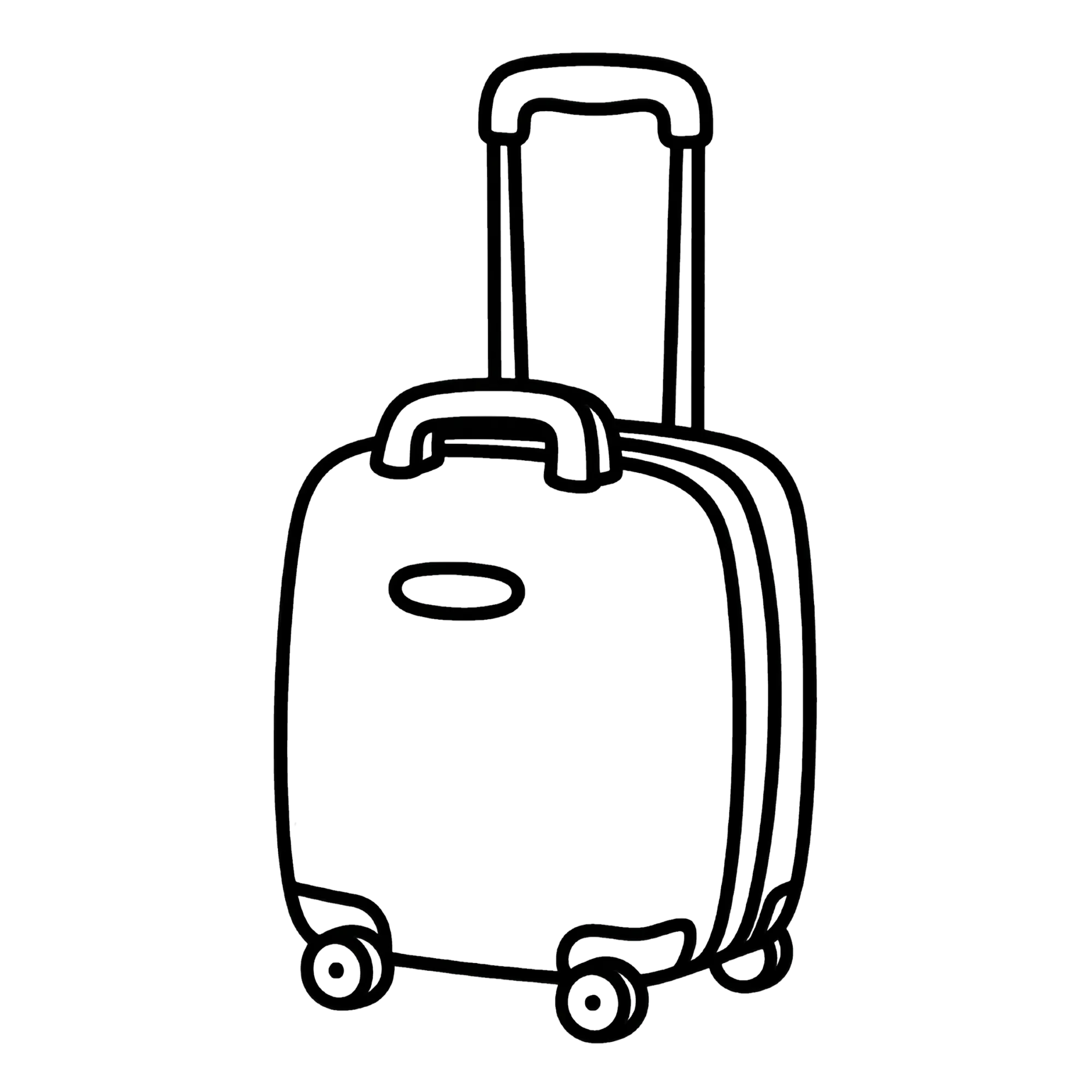 Koffer — thematische educatieve afbeelding