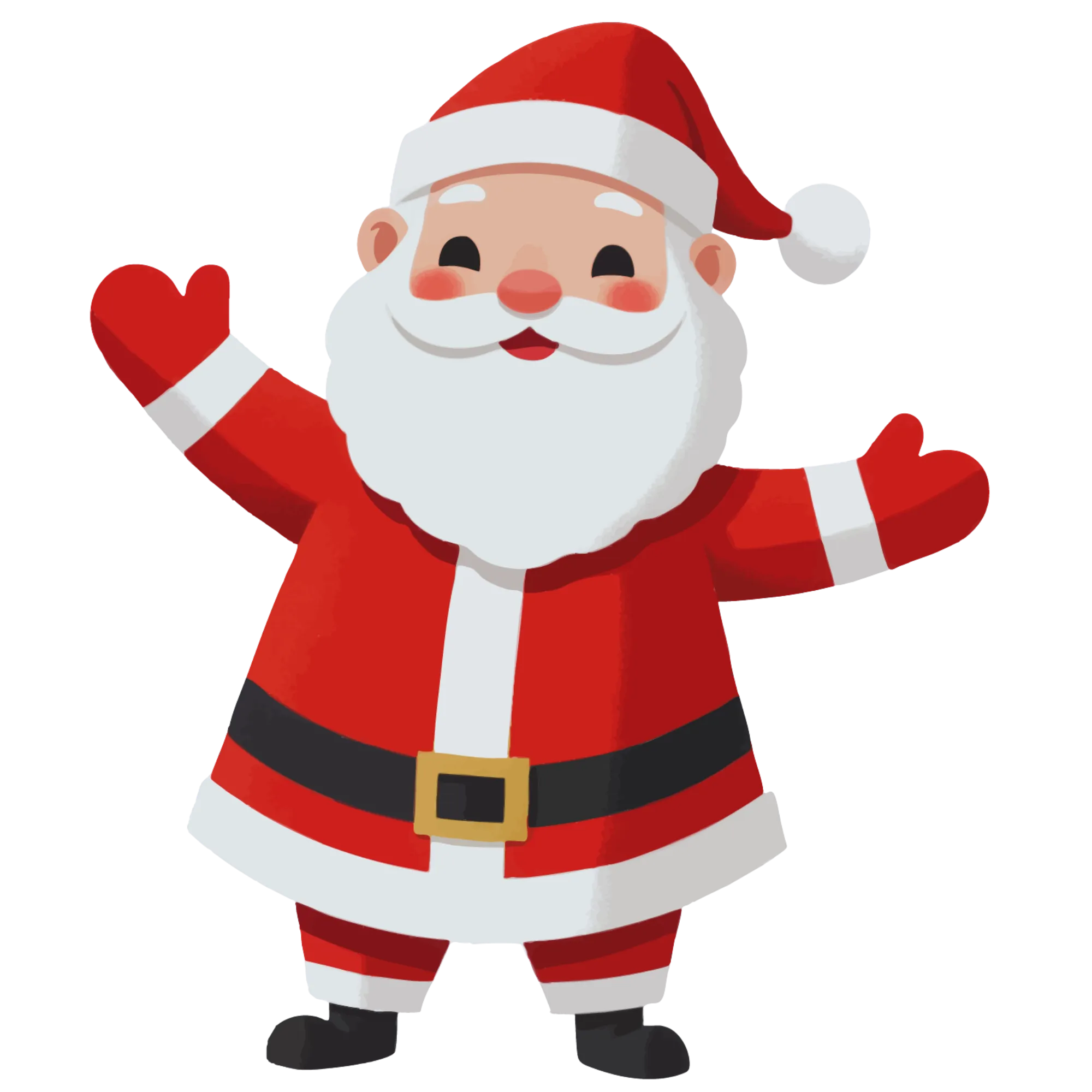 Kerstman — thematische educatieve afbeelding