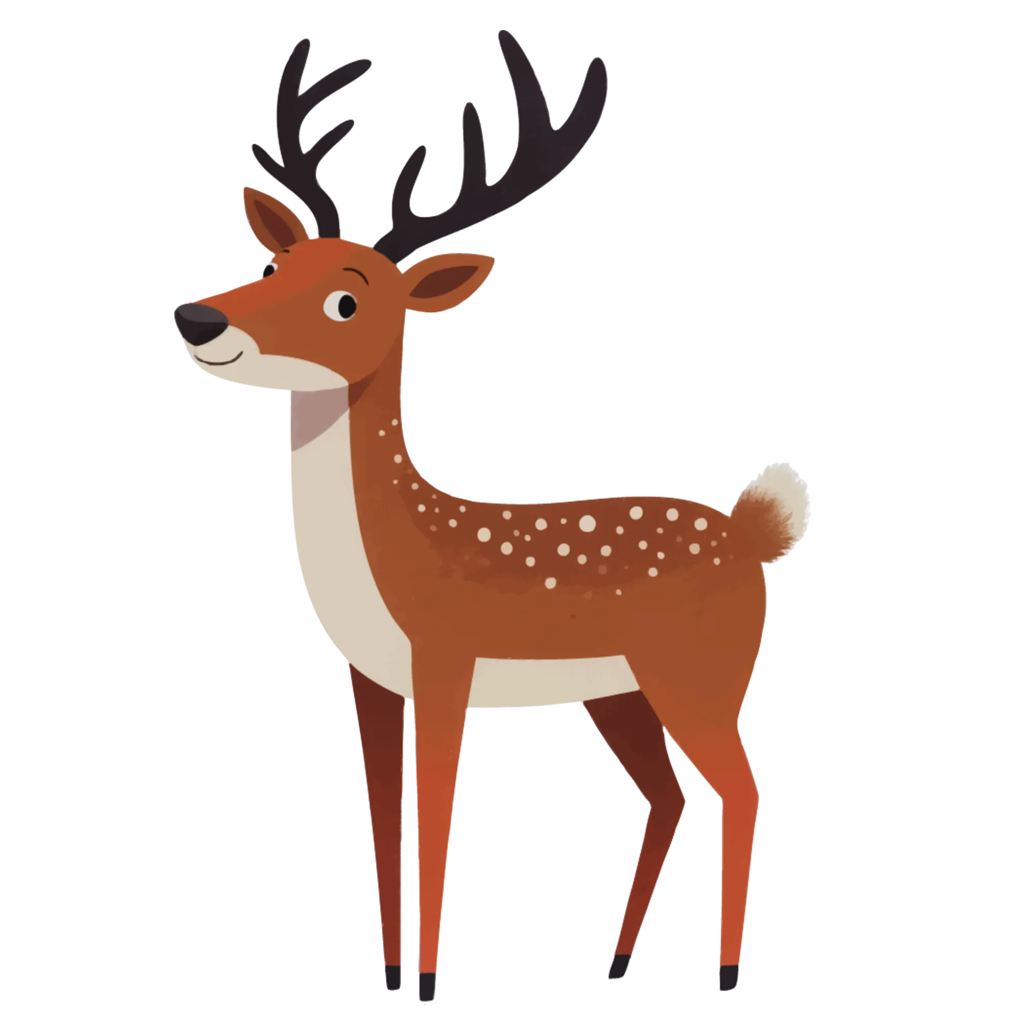 Rendier — thematische educatieve afbeelding