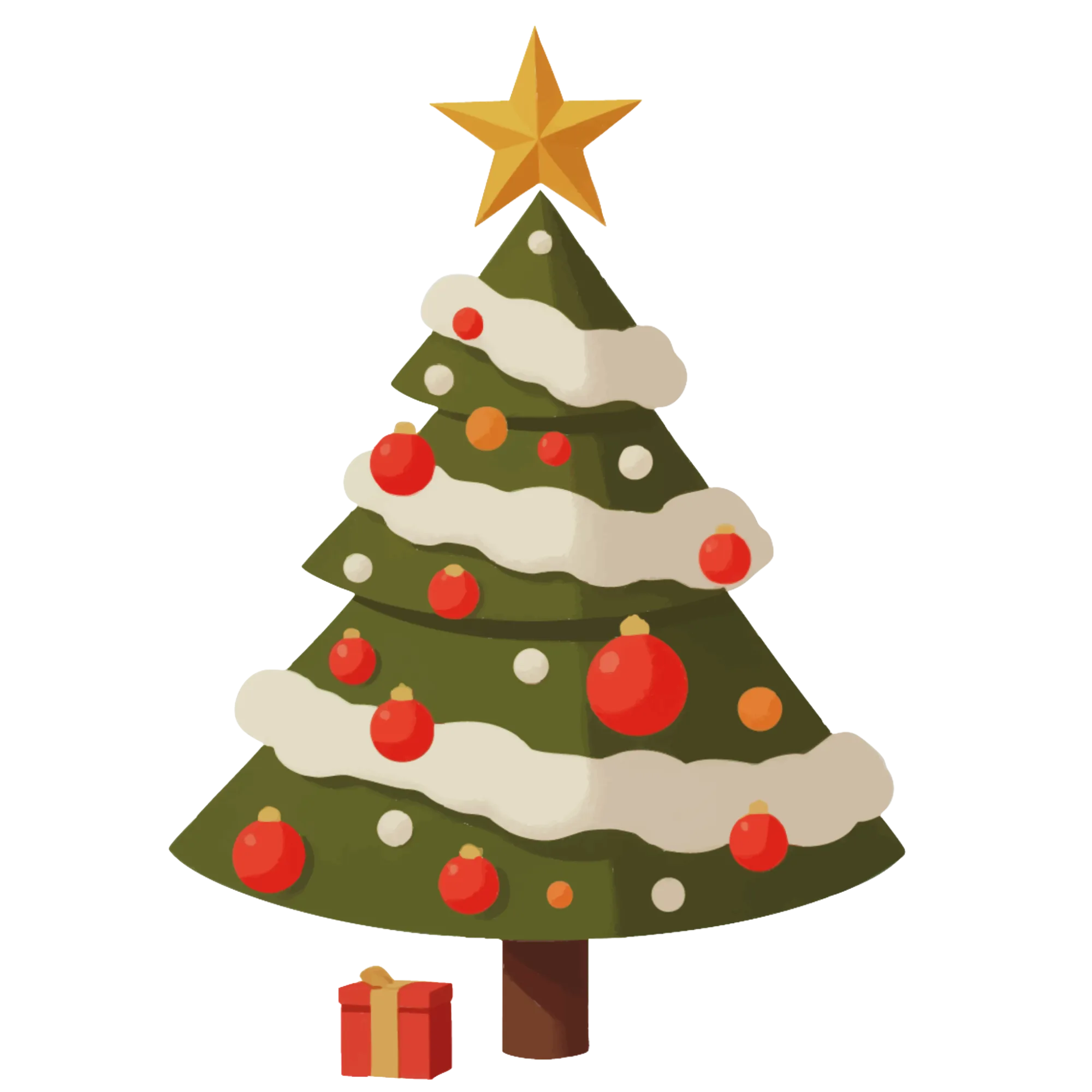 Kerstboom — thematische educatieve afbeelding