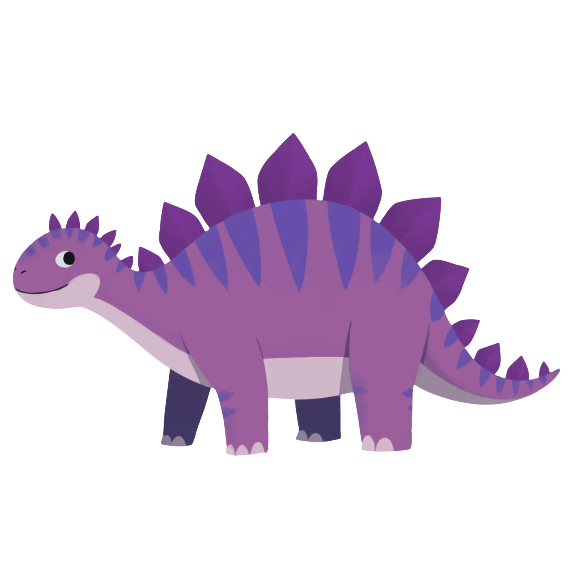 Stegosaurus illustratie voor educatieve printables