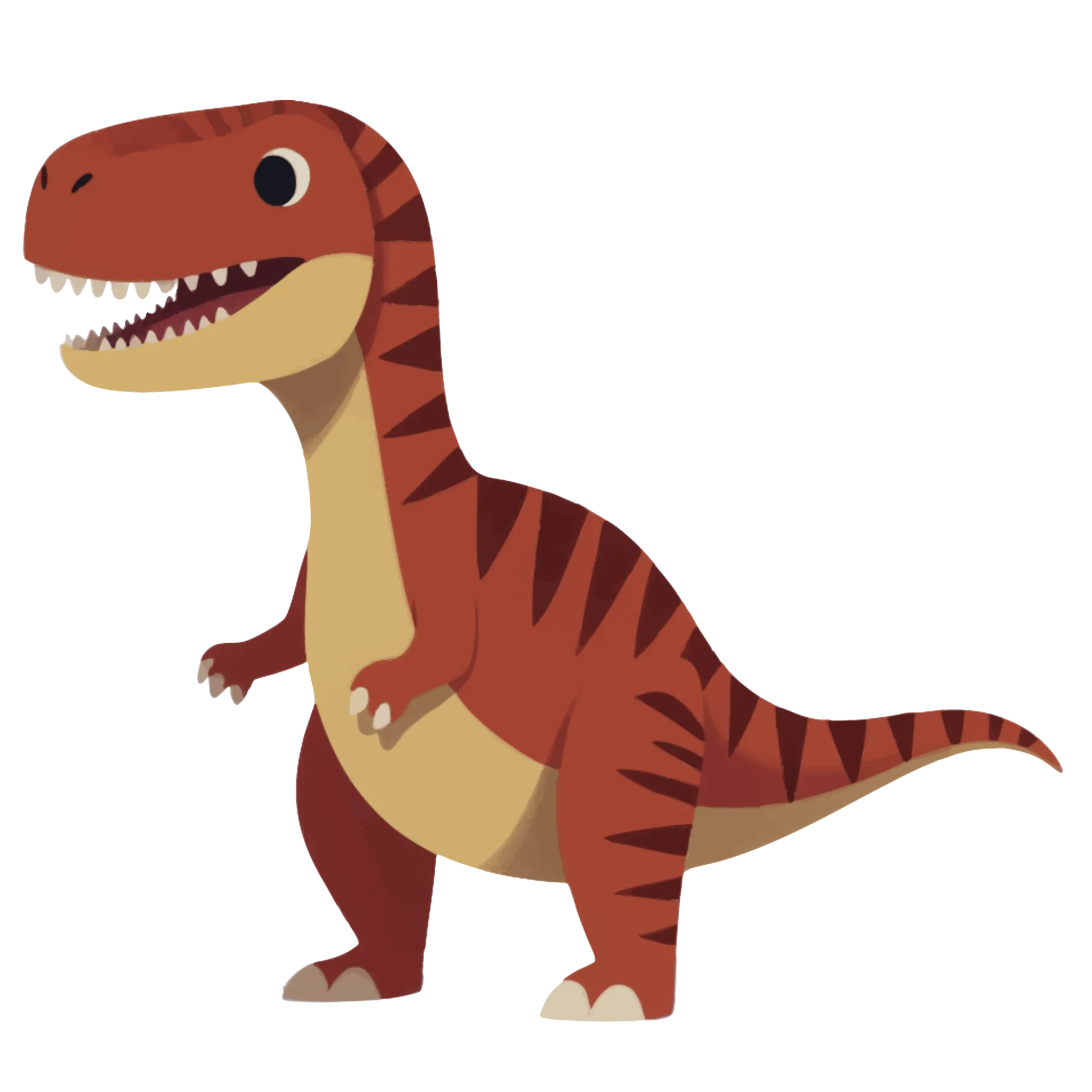 Tyrannosaurus illustratie voor dinosaurus werkbladen