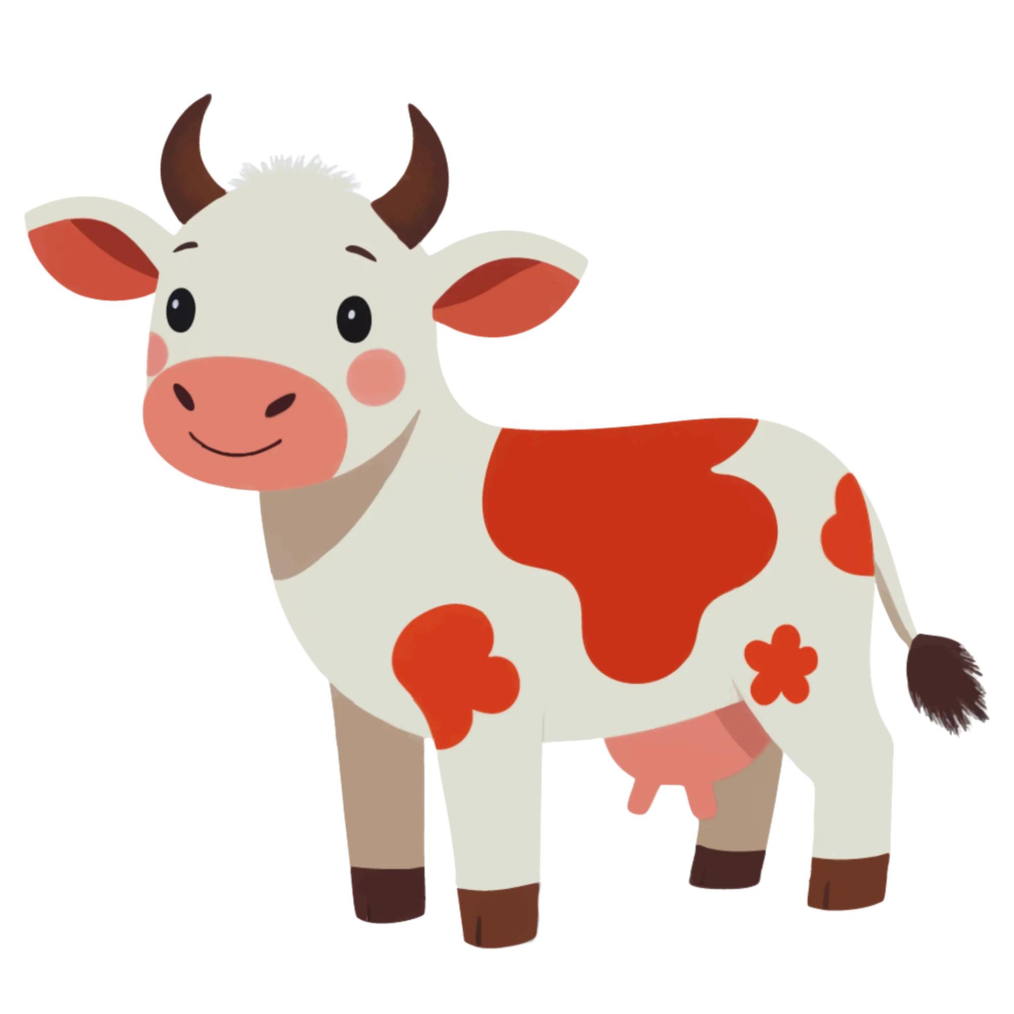 Cow — themed educational image