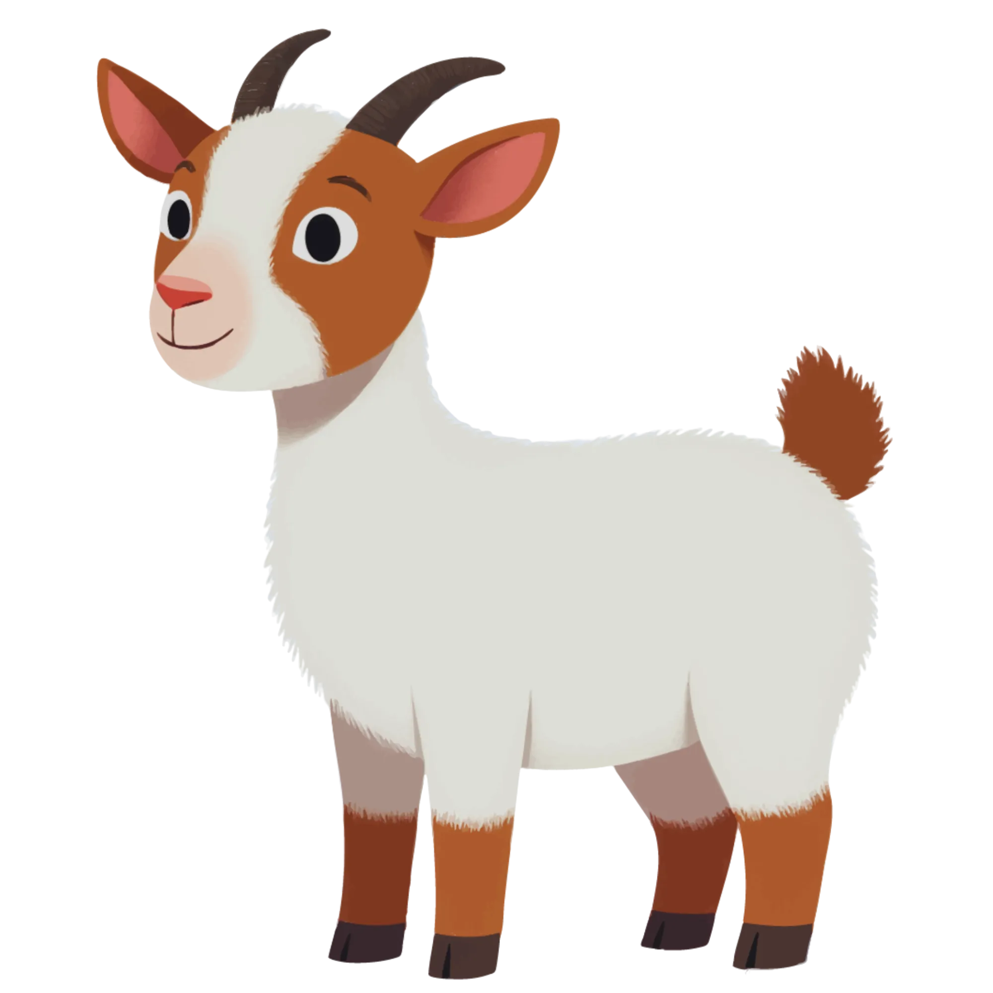 Geit — thematische educatieve afbeelding