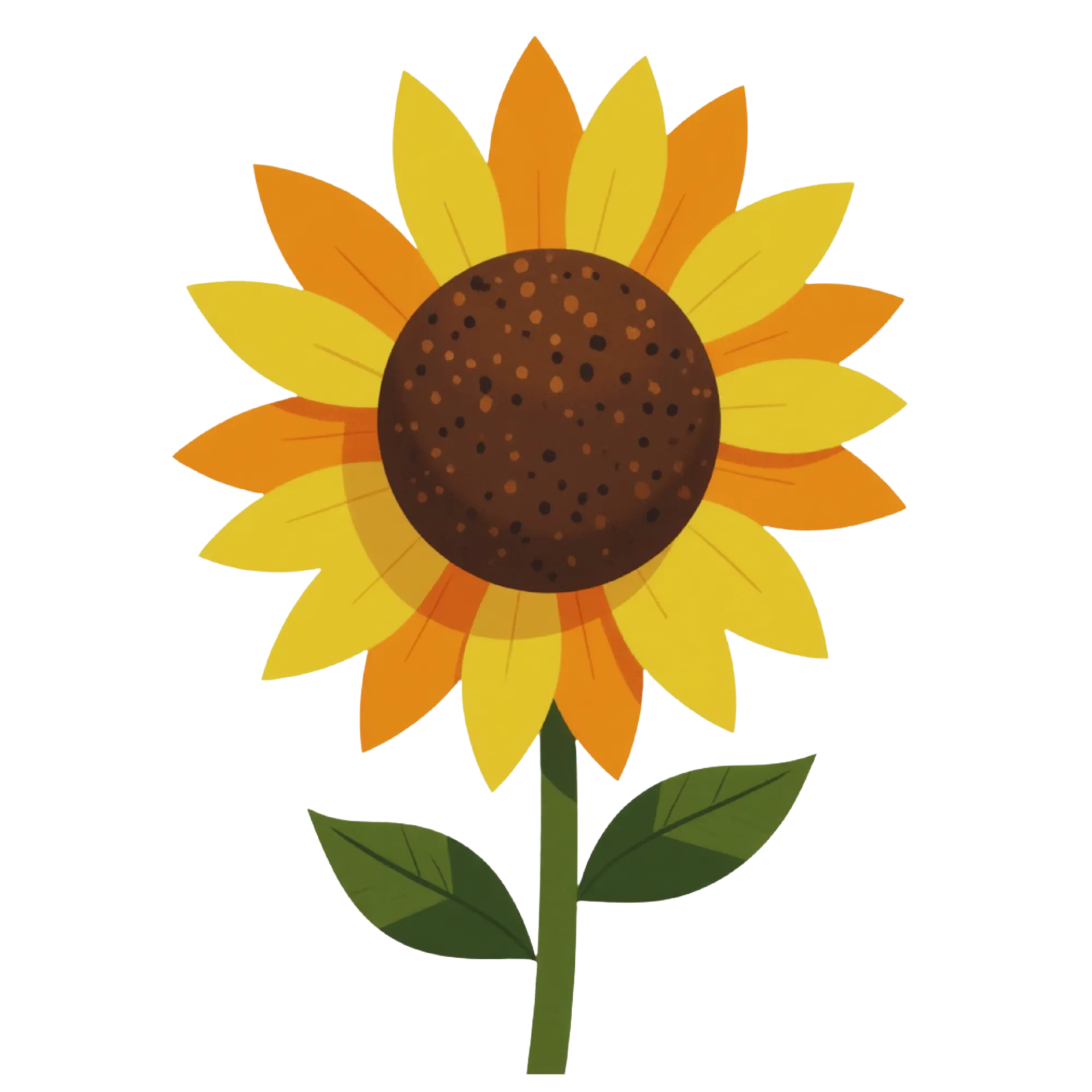 Zonnebloem — thematische educatieve afbeelding