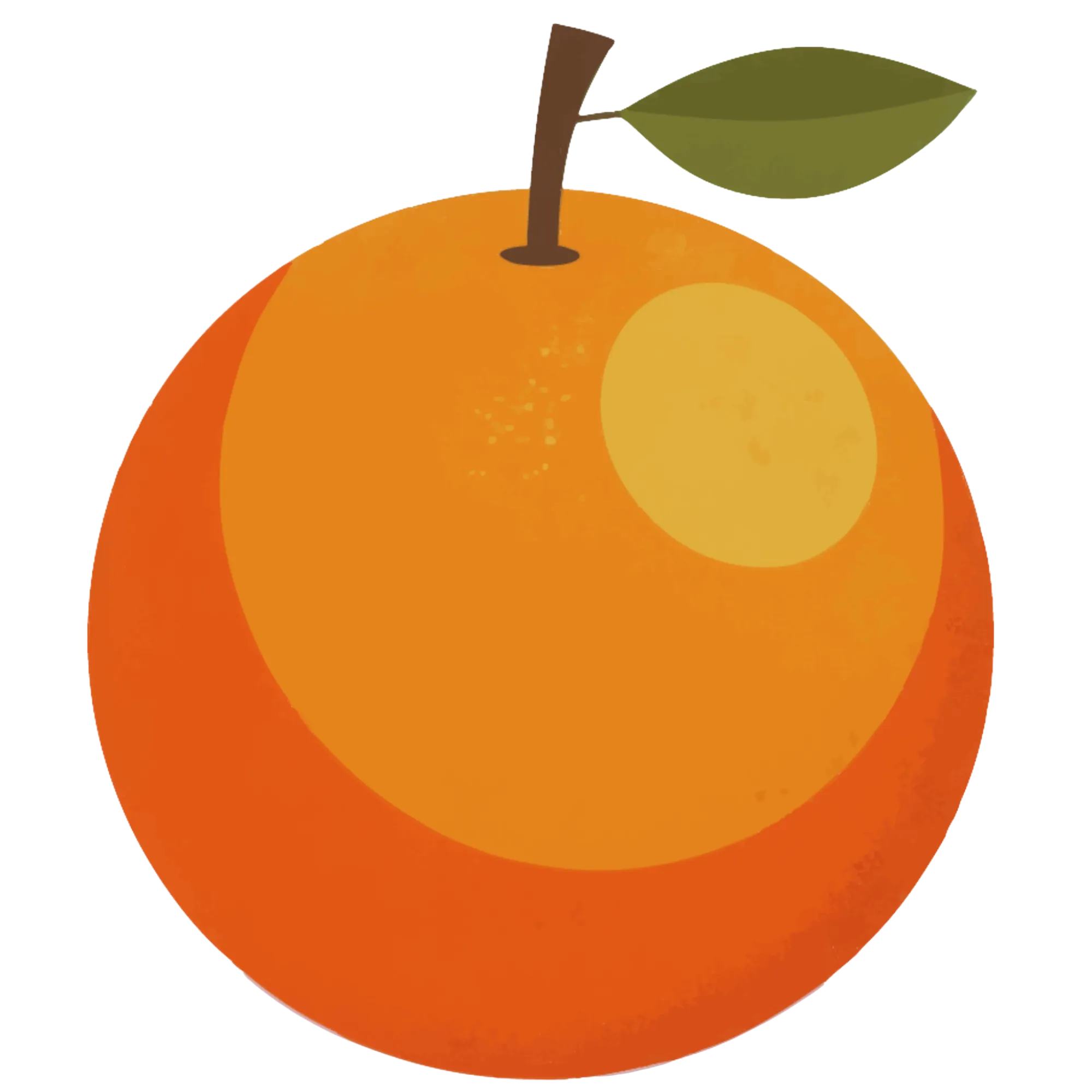 Sinaasappel — thema-afbeelding voor educatieve werkbladen