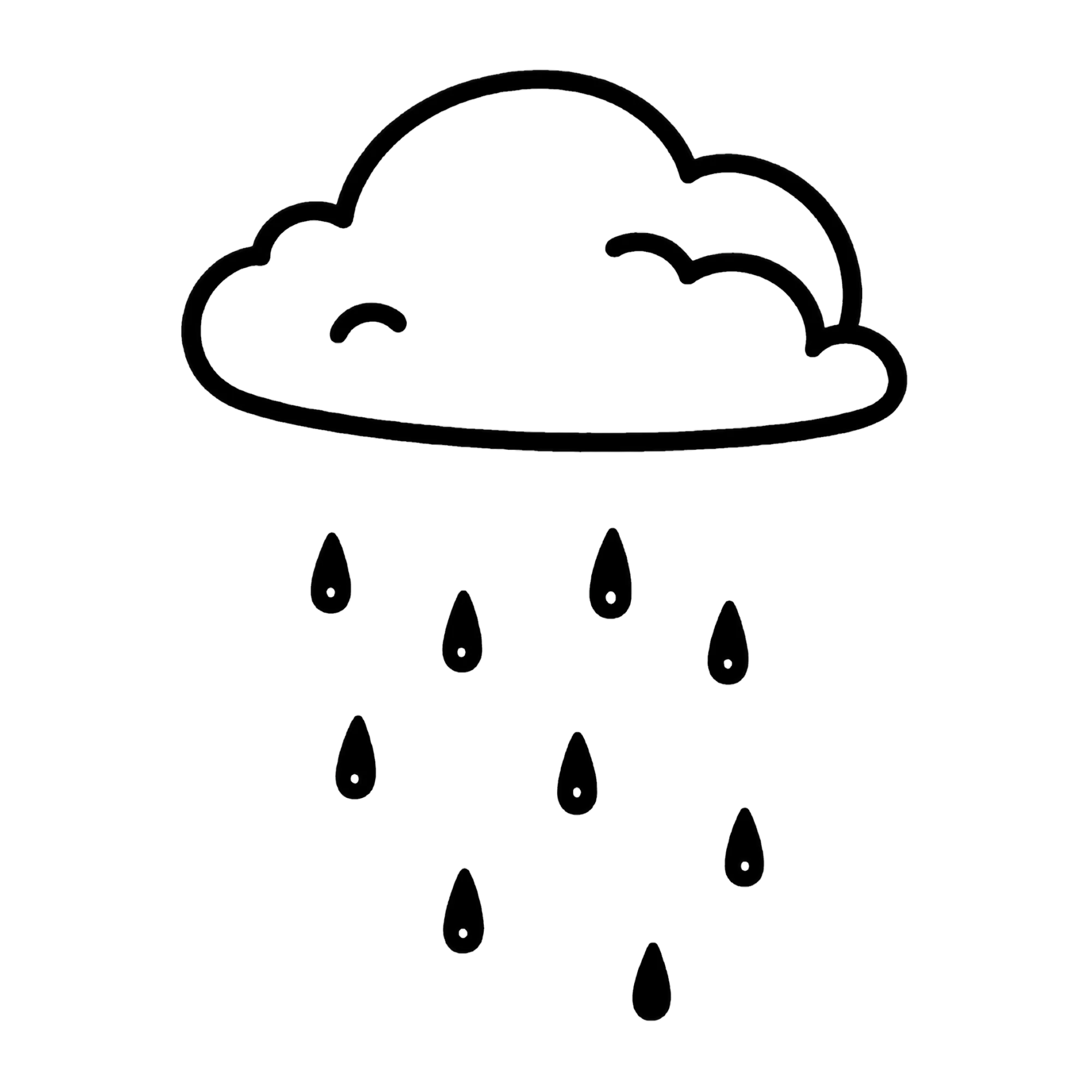 Regen — thematische educatieve afbeelding