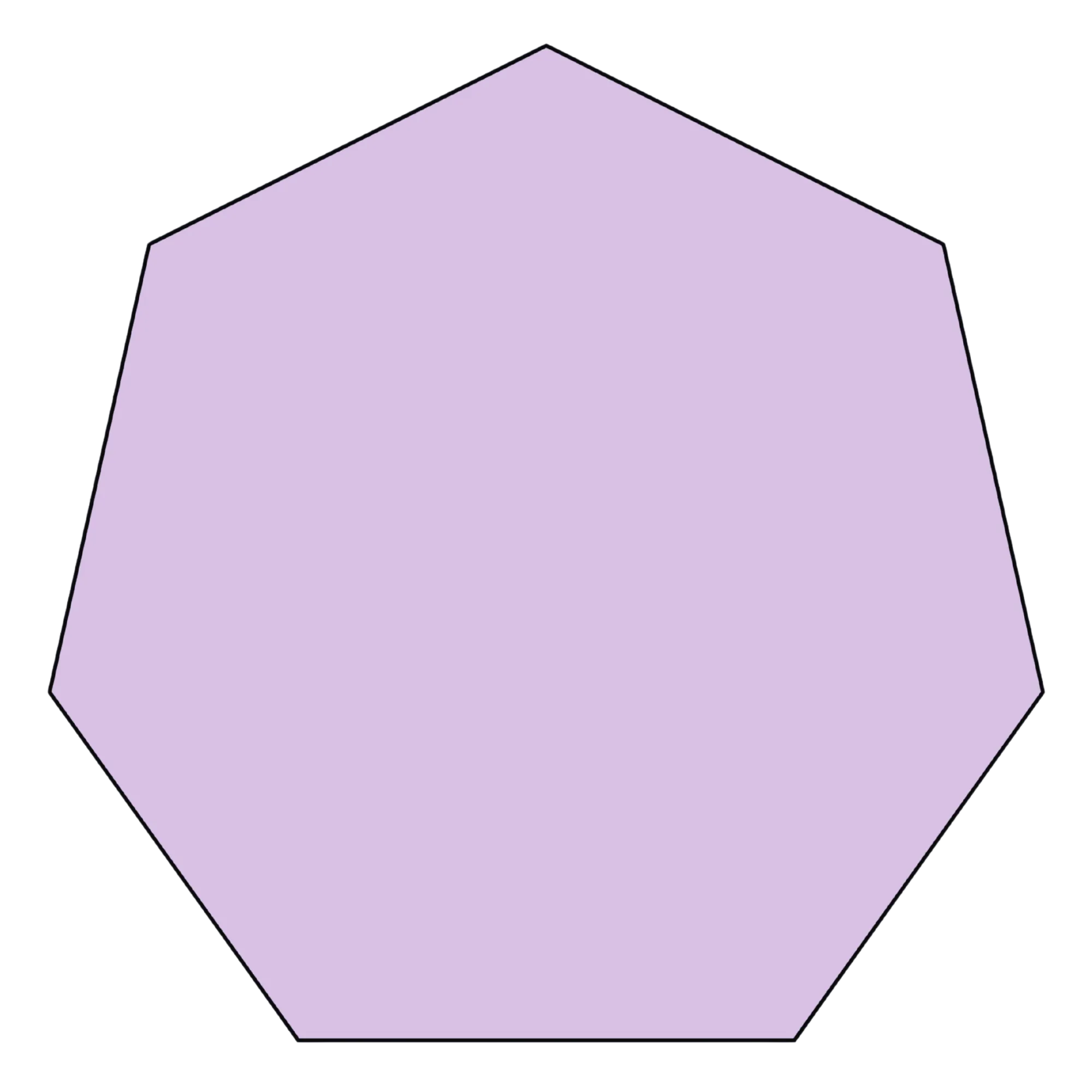 Heptagon — themed educational image
