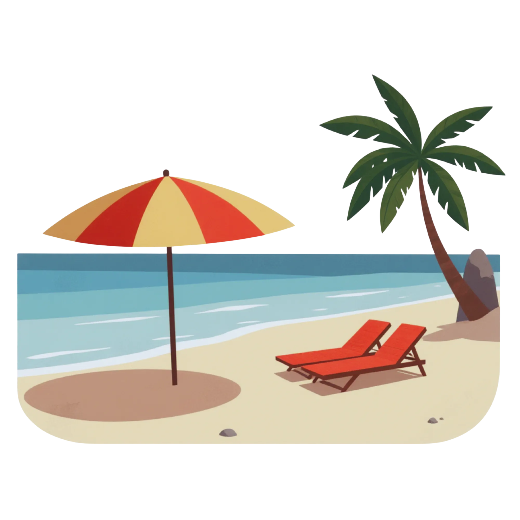 Beach — themed educational image