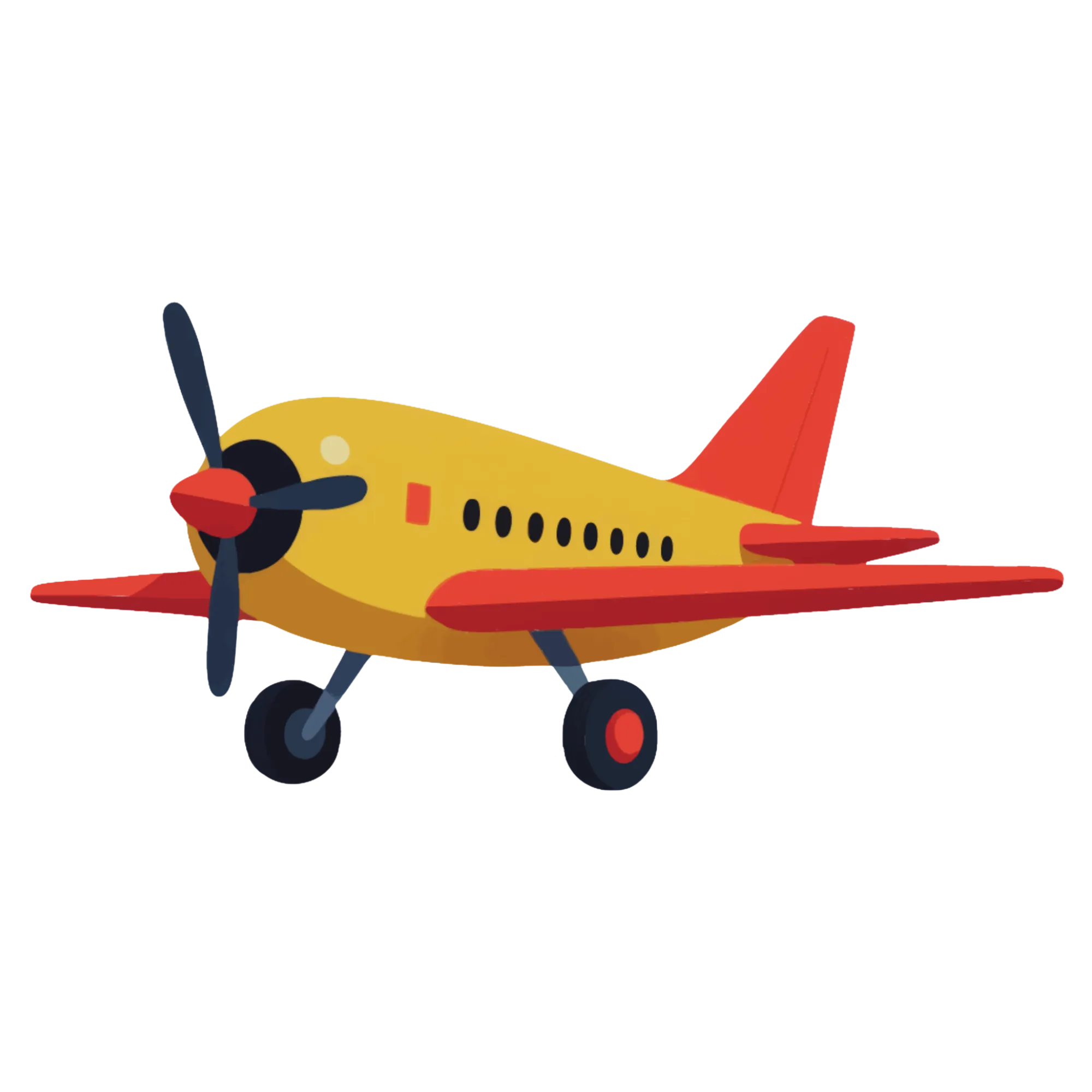 Airplane — themed educational image