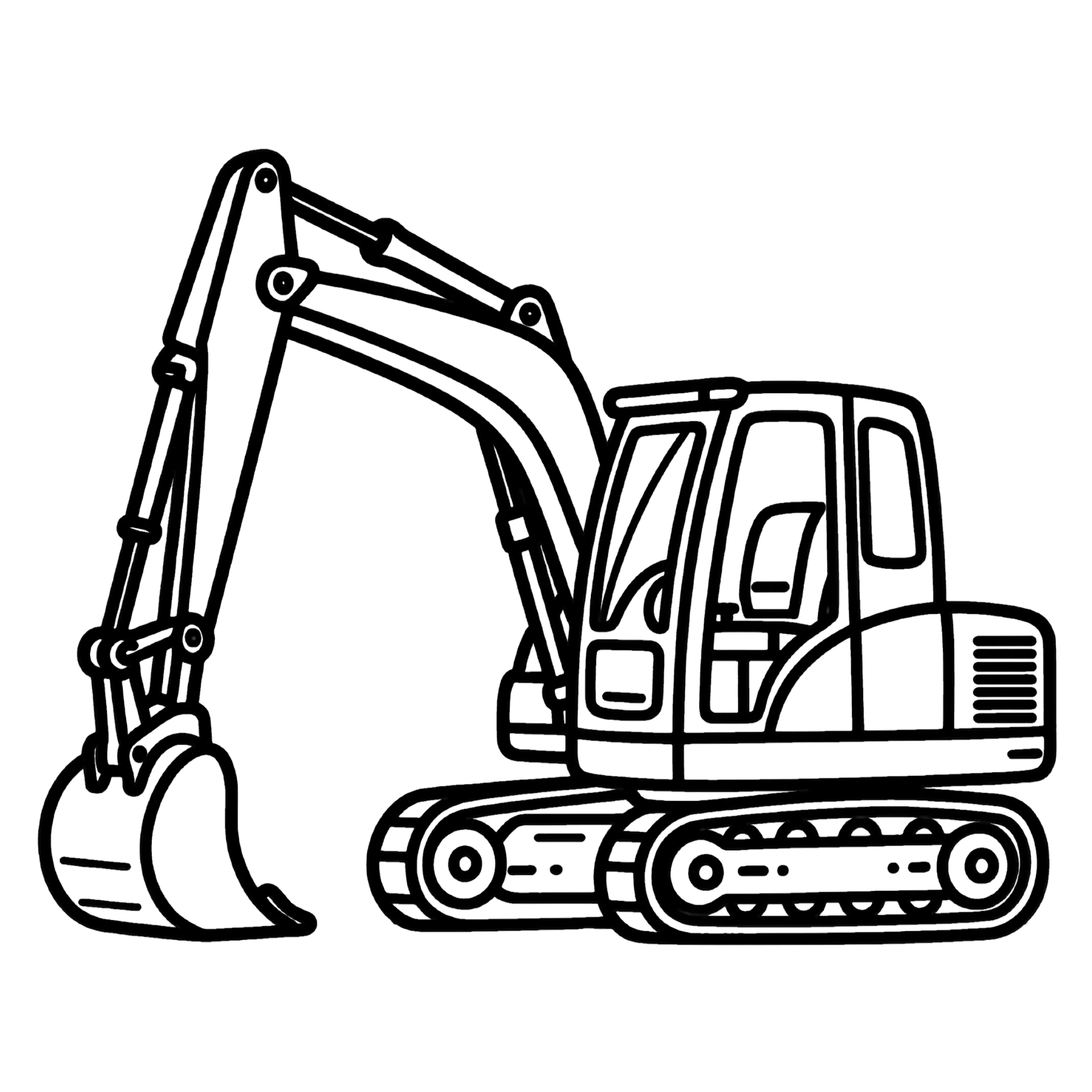 Graafmachine — thematische educatieve afbeelding