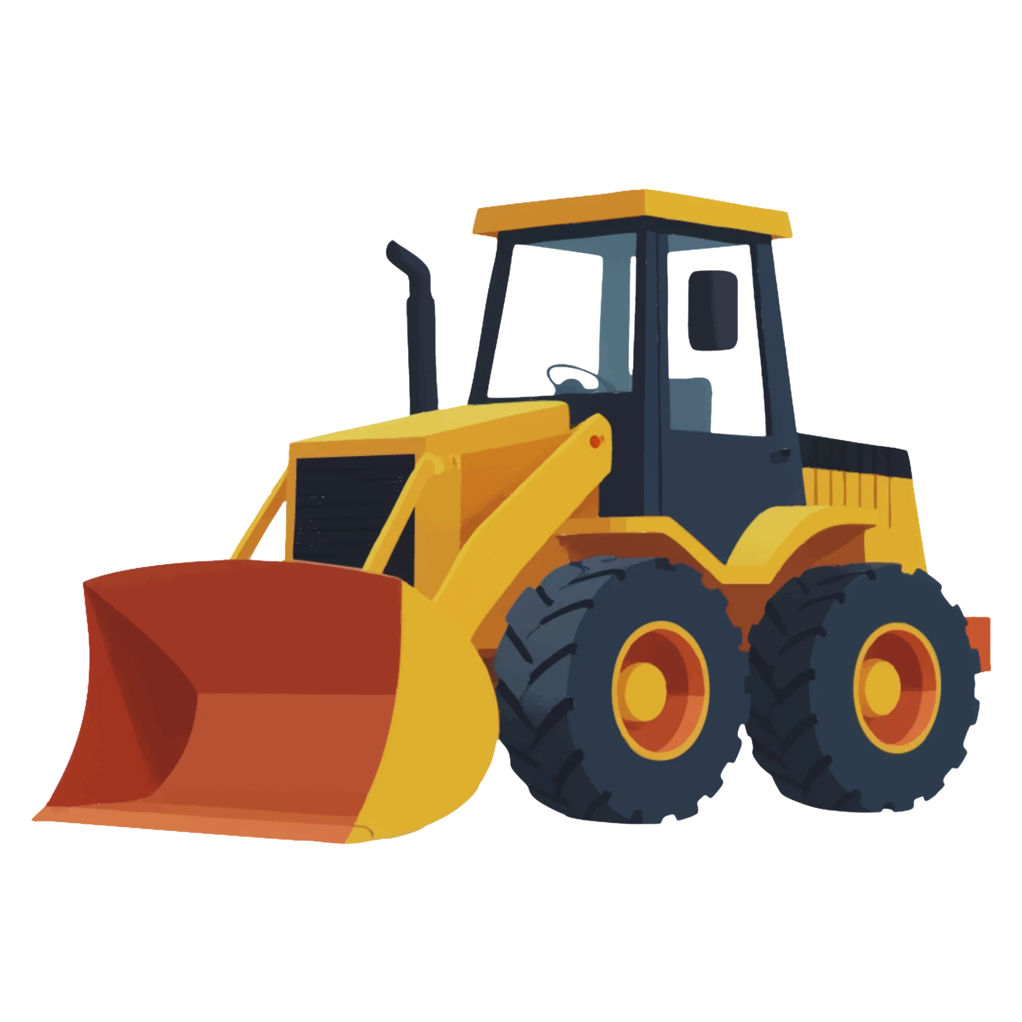 Bulldozer — themed educational image