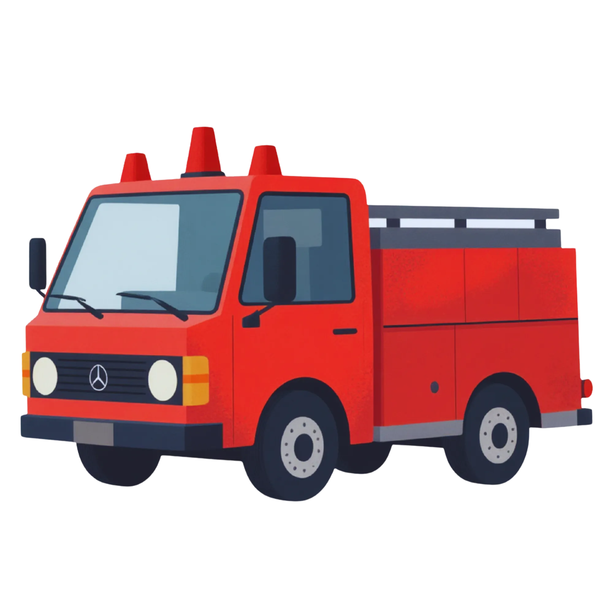 Fire truck -- themed educational image