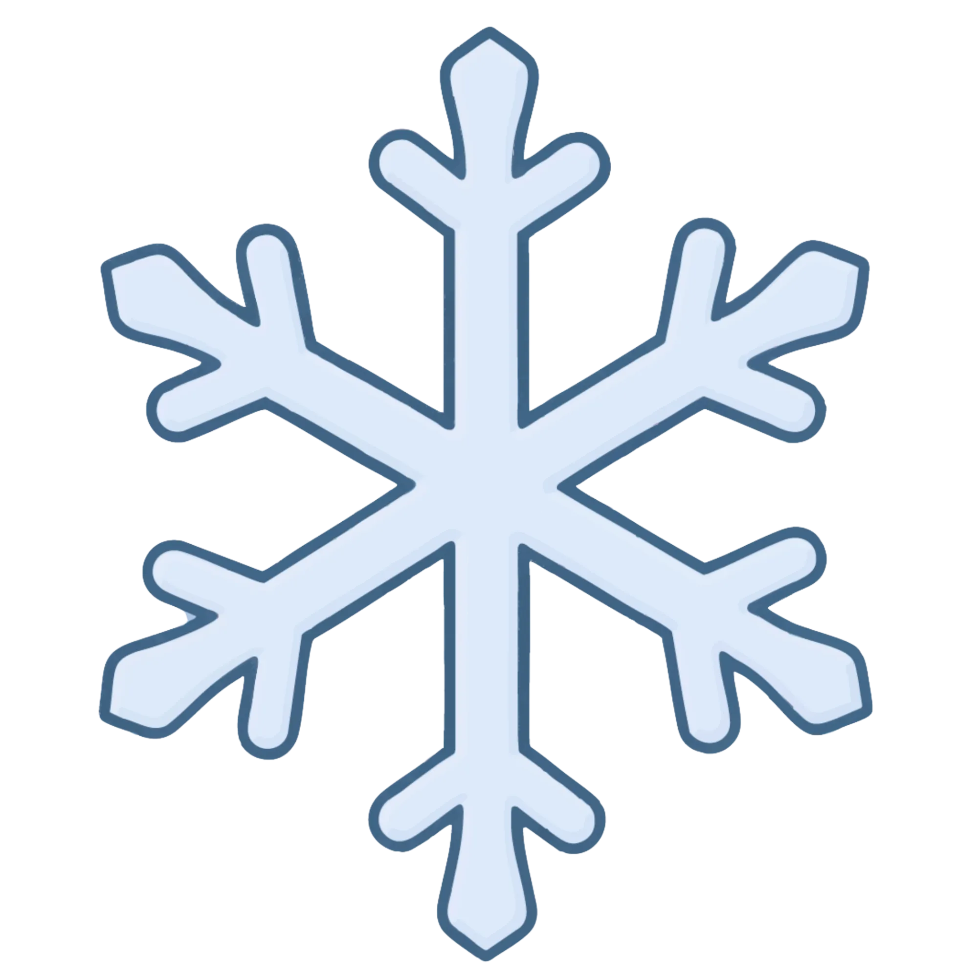 Sneeuwvlok — educatieve themaafbeelding