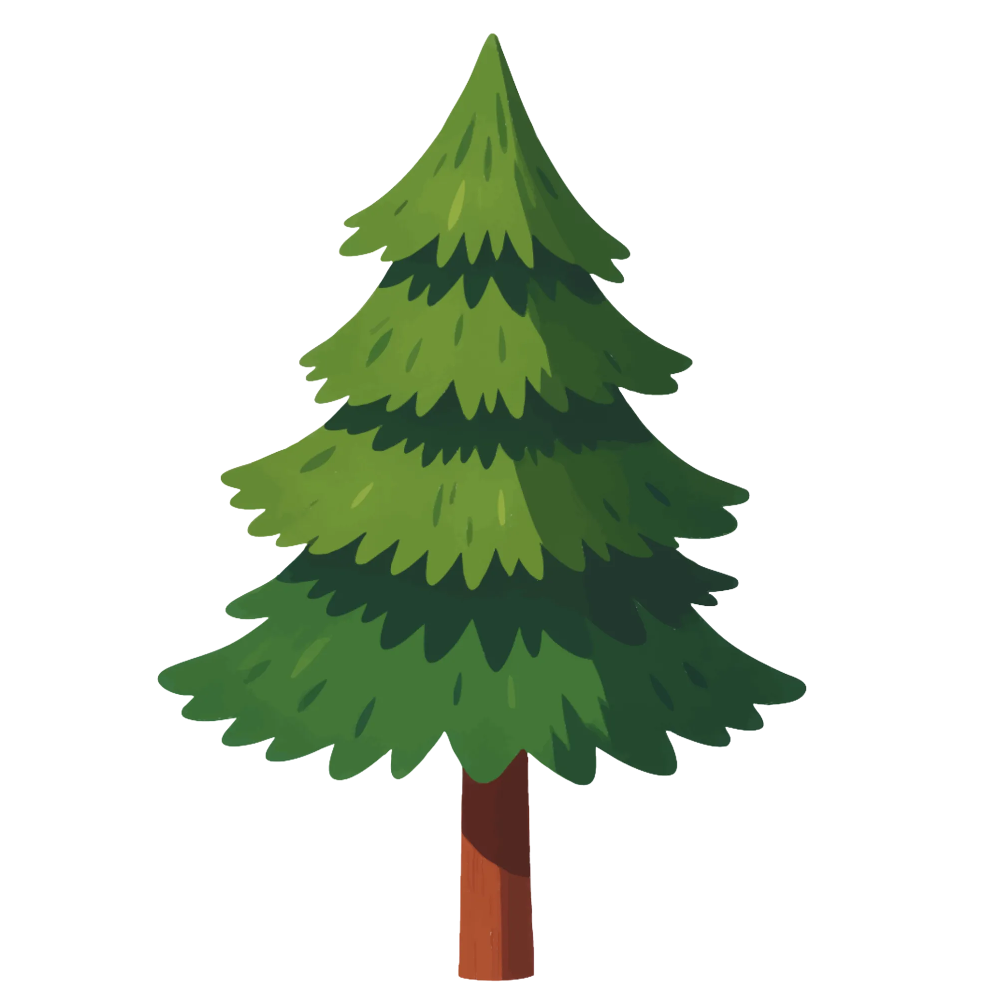 Evergreen — themed educational image