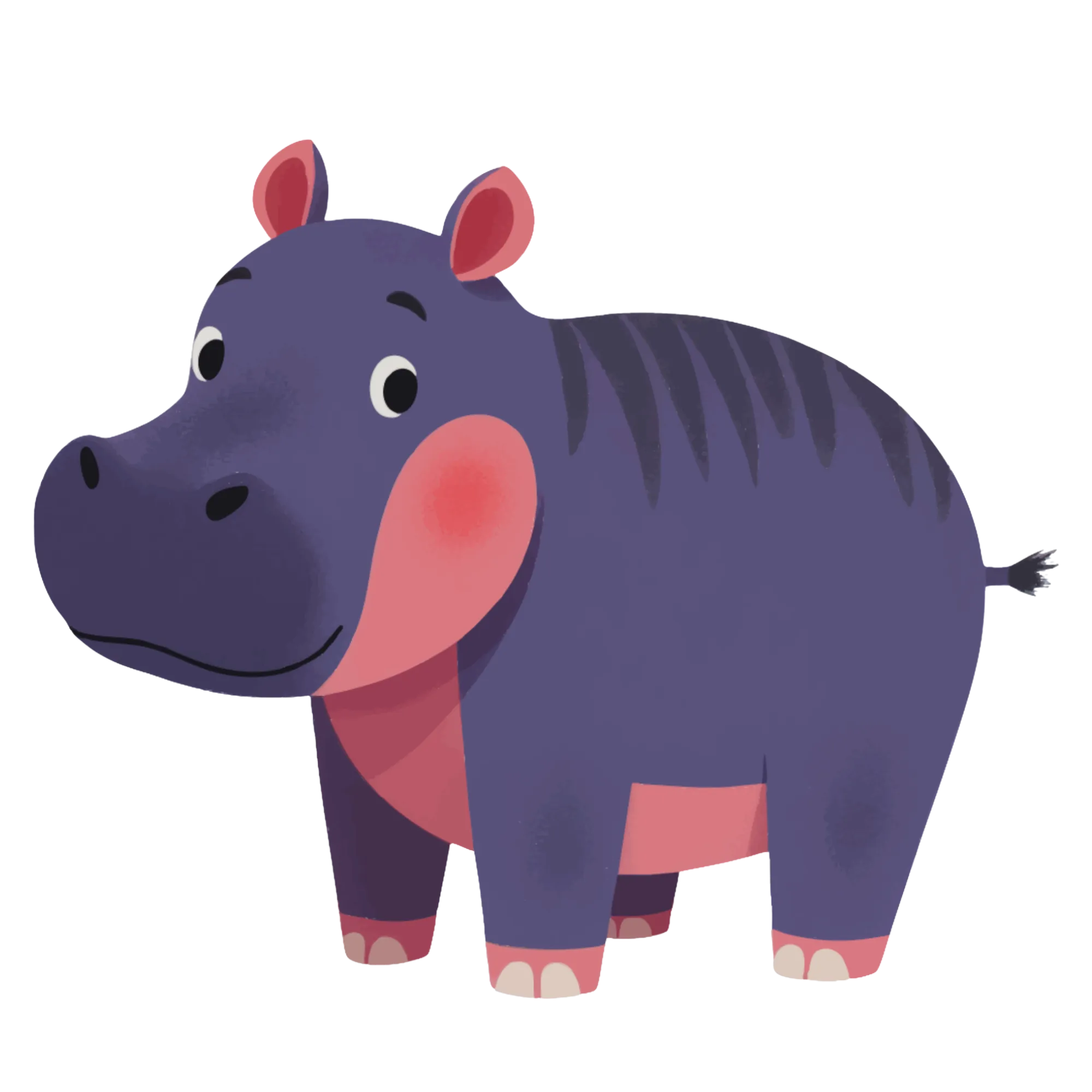 Nijlpaard — thematische educatieve afbeelding