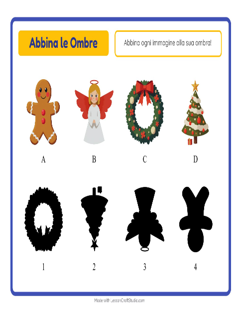 Abbina le ombre – Natale