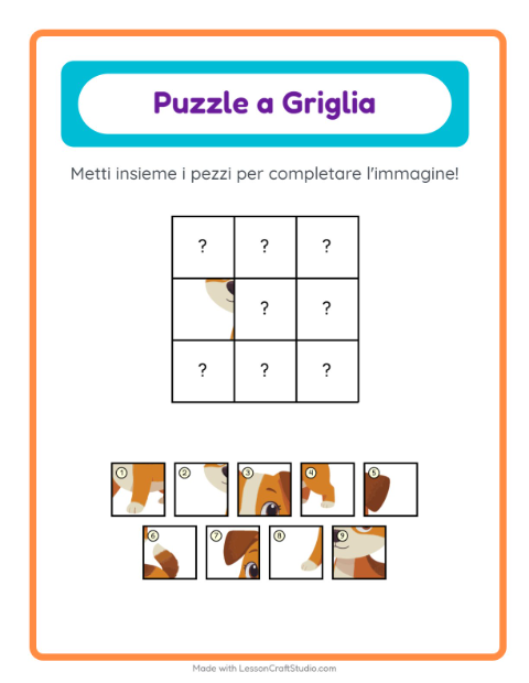 Abbinamento in griglia – Animali domestici
