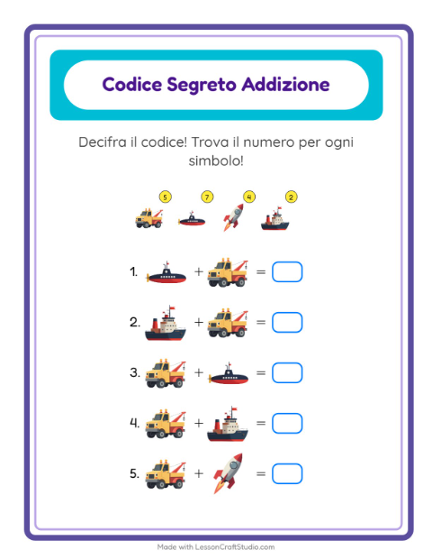 Decodifica e somma – Veicoli