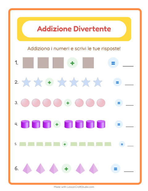 Addizioni – Forme