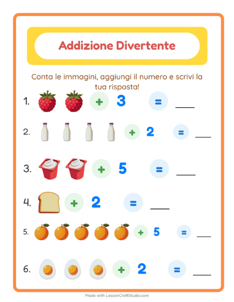 Addizioni – Colazione