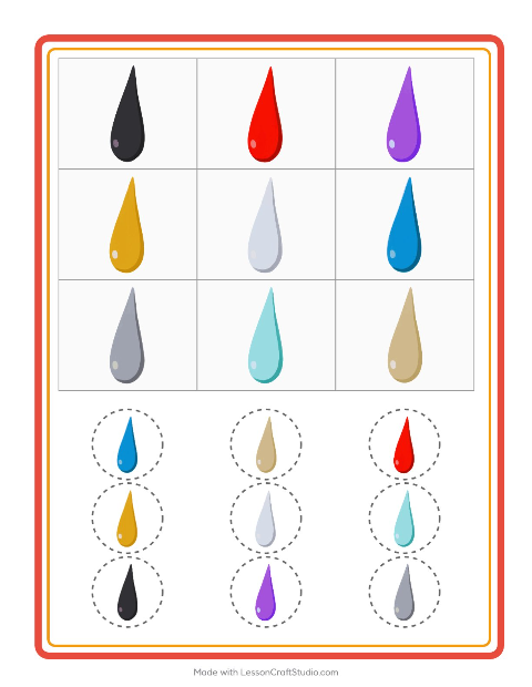 Anteprima della scheda di Bingo con Colori per Scuola dell'infanzia (5-7 anni)