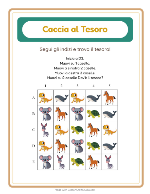 Anteprima di Caccia al tesoro: Animali – per la scuola dell'infanzia