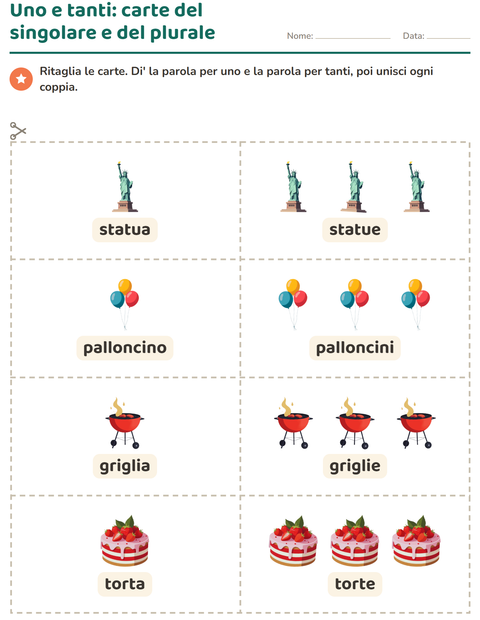 Anteprima della scheda di Carte illustrate con la parola con 4 luglio per Scuola dell'infanzia (5-7 anni)