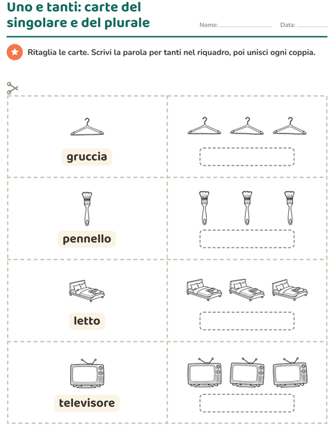 Anteprima della scheda di Carte illustrate con la parola con Casa BN 2 per Scuola dell'infanzia (5-7 anni)