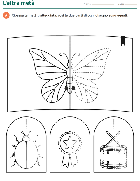 Anteprima della scheda di Disegni tratteggiati per Scuola primaria classe prima