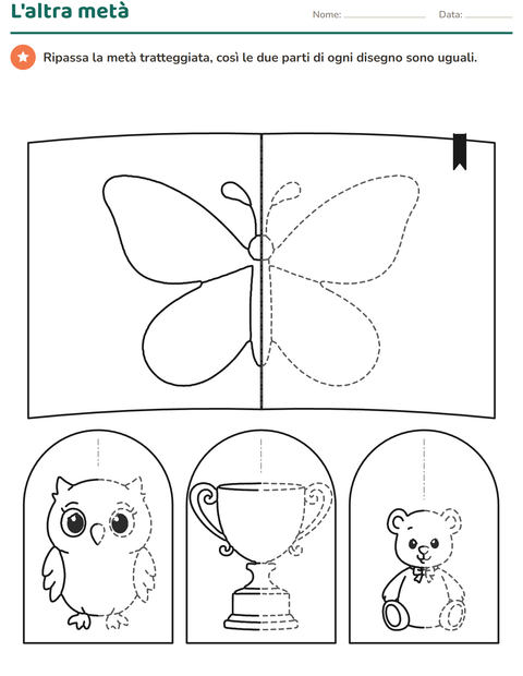 Anteprima della scheda di Disegni tratteggiati per Scuola primaria classe prima