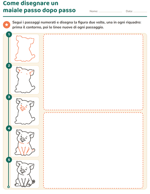 Anteprima della scheda di Disegno guidato per Scuola dell'infanzia (5-7 anni)
