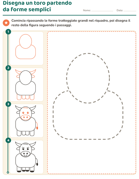 Anteprima della scheda di Disegno guidato per Scuola dell'infanzia (5-7 anni)