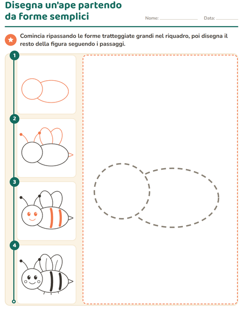 Anteprima della scheda di Disegno guidato per Scuola dell'infanzia (5-7 anni)