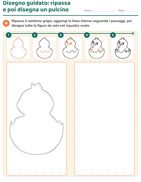 Anteprima della scheda di Disegno guidato per Scuola dell'infanzia (5-7 anni)