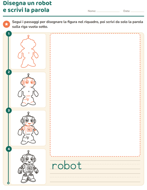 Anteprima della scheda di Disegno guidato per Scuola dell'infanzia (5-7 anni)