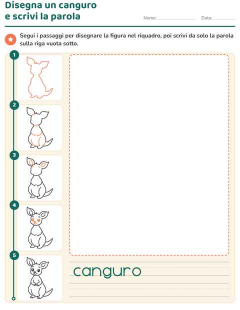Anteprima della scheda di Disegno guidato per Scuola dell'infanzia (5-7 anni)