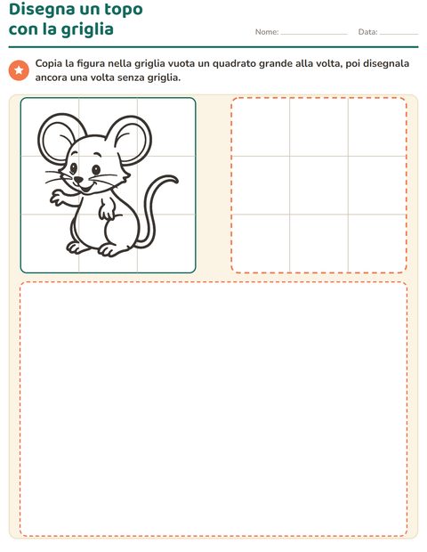 Anteprima della scheda di Disegno guidato per Scuola primaria classe prima