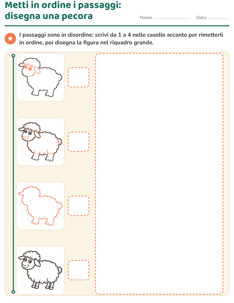 Anteprima della scheda di Disegno guidato per Scuola primaria classe prima