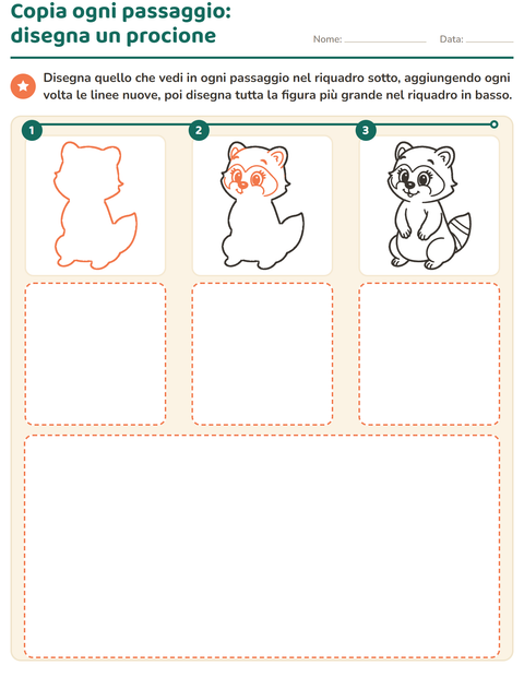 Anteprima della scheda di Disegno guidato per Scuola primaria classe prima