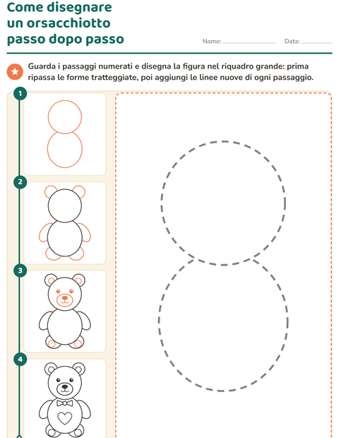 Anteprima della scheda di Disegno guidato per Scuola dell'infanzia (5-7 anni)