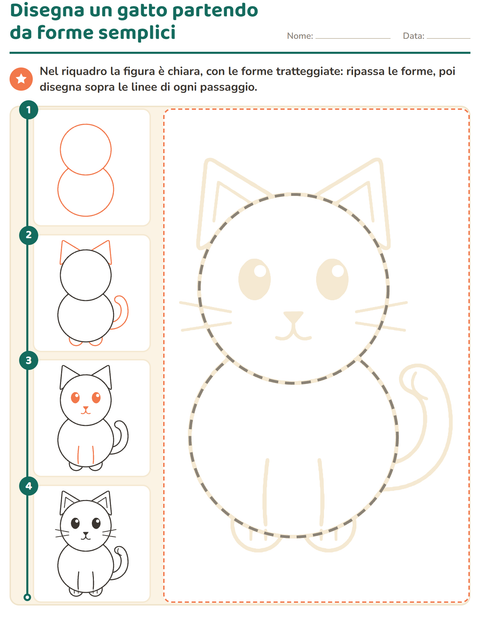 Anteprima della scheda di Disegno guidato per Scuola dell'infanzia (5-7 anni)