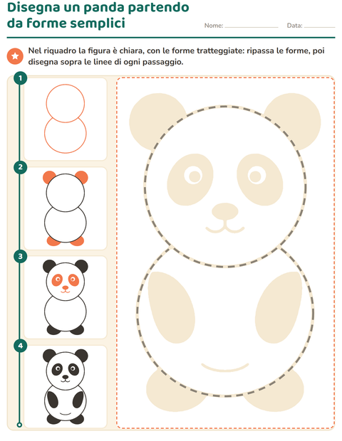 Anteprima della scheda di Disegno guidato per Scuola dell'infanzia (5-7 anni)