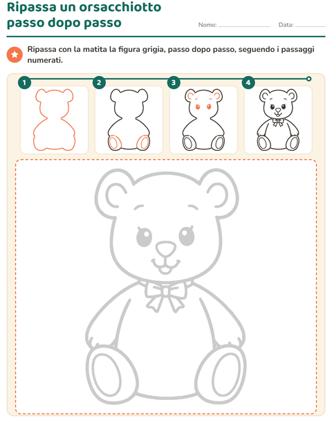 Anteprima della scheda di Disegno guidato per Scuola dell'infanzia (5-7 anni)