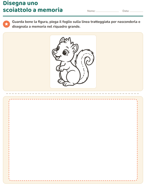 Anteprima della scheda di Disegno guidato per Scuola primaria classe seconda