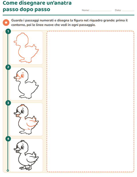 Anteprima della scheda di Disegno guidato per Scuola dell'infanzia (5-7 anni)