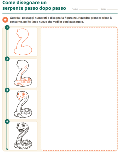 Anteprima della scheda di Disegno guidato per Scuola dell'infanzia (5-7 anni)